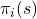 \pi_i (s)