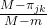 \frac{M-\pi_{jk}}{M-m}