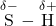  \overset{\delta -}{\text{S}} - \overset{\delta +}{\text{H}}