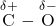  \overset{\delta +}{\text{C}} - \overset{\delta -}{\text{O}}