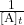  \frac{1}{[\text{A}]_t} 