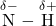  \overset{\delta -}{\text{N}} - \overset{\delta +}{\text{H}}