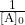  \frac{1}{[\text{A}]_0} 