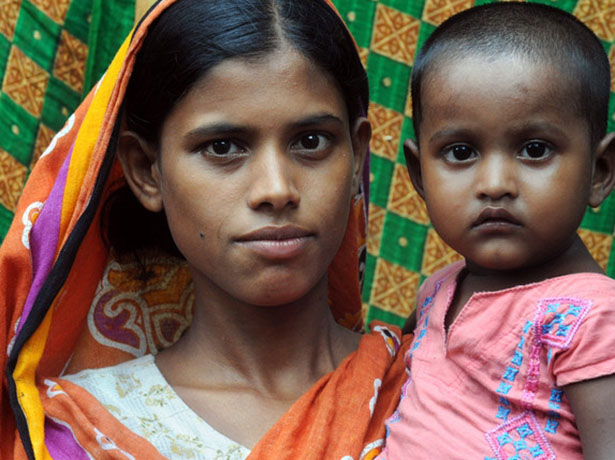 Woman and child in Bangladesh