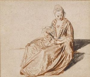 Watteau, Femme assise (1717)