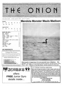 magazine cover featuring a hoax-style sea-monster photograph
