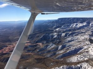 Aerial photo from Cessna 172 over Prescott, AZ