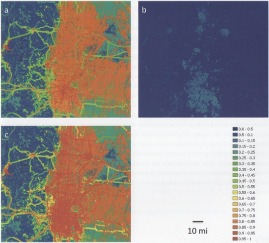 maps of individual indices of human modification Image from Craighead and Convis 2013.