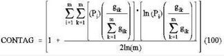 CONTAG formula