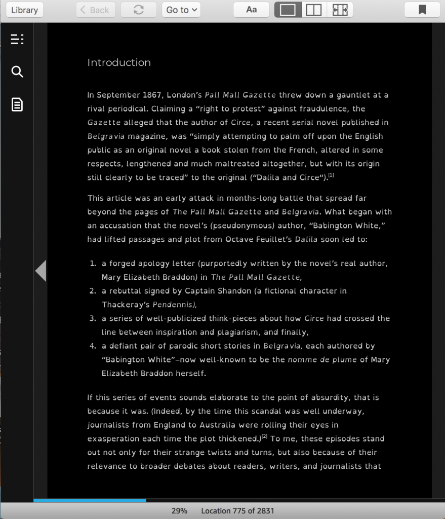 Screenshot of text viewed with a dark background and the OpenDyslexic font.