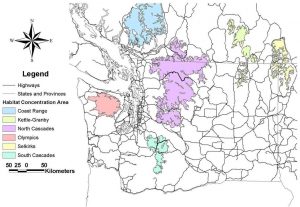 Roadless areas map