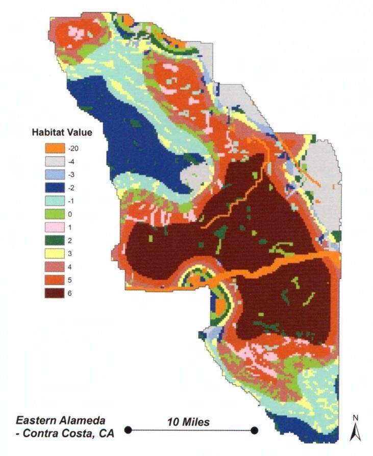 Map of Habitat Model