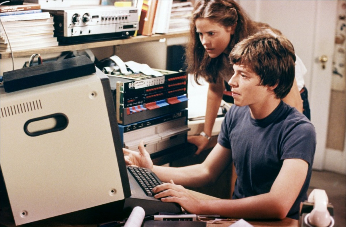 Ally Sheedy and Matthew Broderick in the film War Games