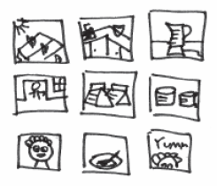 A storyboard