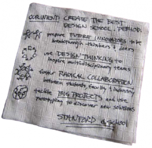 The d.school napkin