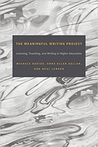 Book cover of The Meaningful Writing Project: Learning, Teaching, and Writing in Higher Education