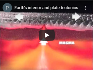 Link to video of Earth's interior and plate tectonics