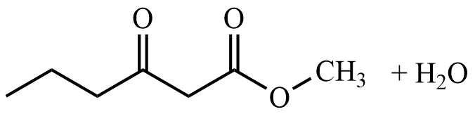 methyl 3-oxohexanoate and water