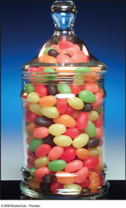jelly beans in a jar