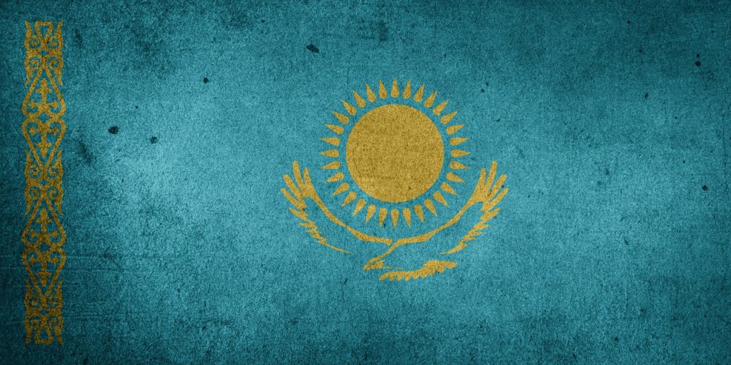 flag of Kazakhstan