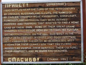 A sign in Ninilchik