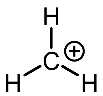 Lewis structure of CH3+ cation