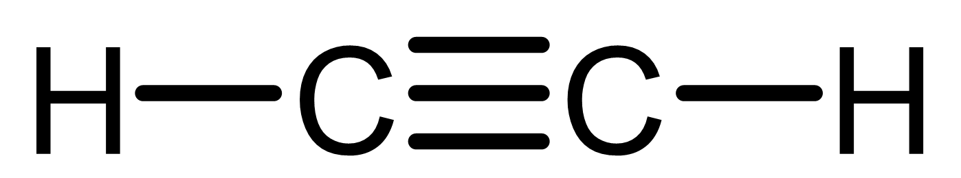 Lewis structure of ethyne